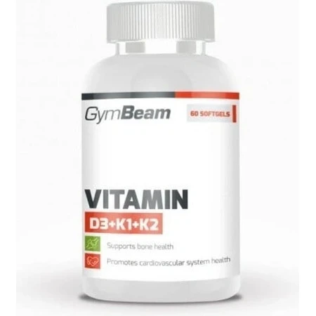 Gymbeam vitamina d3+k1+k2 sin sabor 120cps 120 cápsulas sin sabor