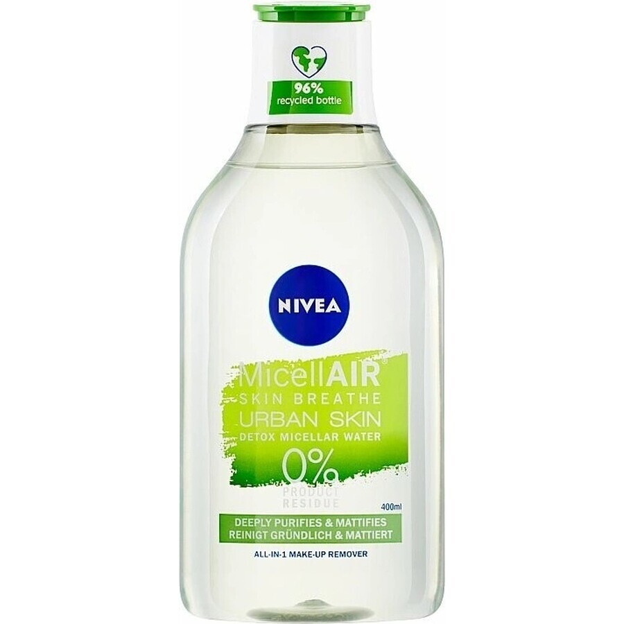 NIVEA Micellair Water Urban Detox 1×400 ml, micellair water