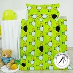 EMI ropa de cama de algodón para niños oveja verde 130x90+65x45 EMI ropa de cama de algodón para niños oveja verde 130x90+65x45