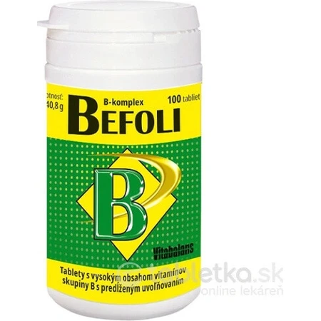 Vitabalans BEFOLI 1×100 tbl, complemento alimenticio