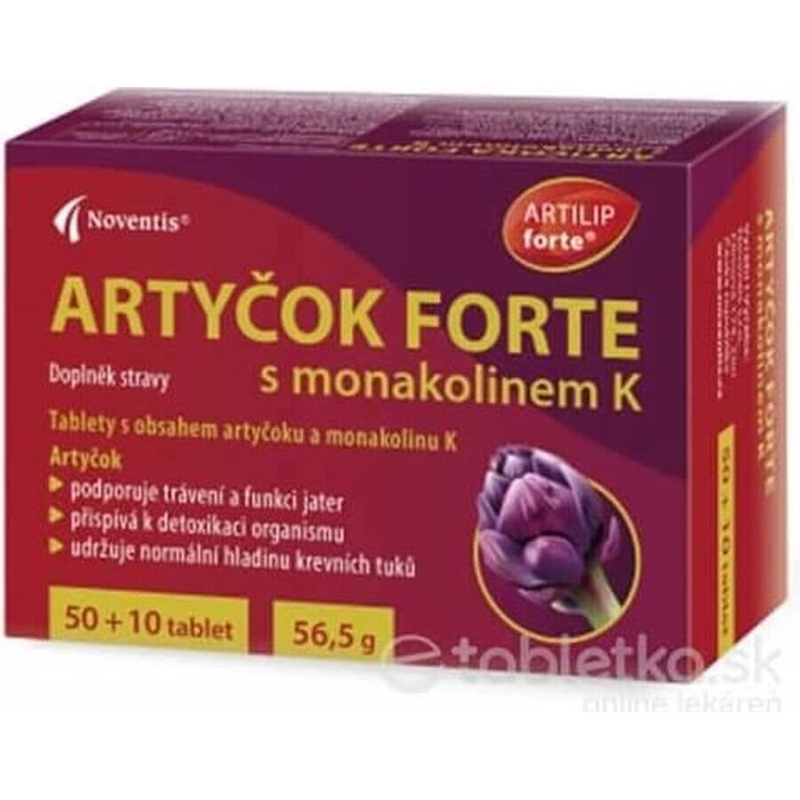 Cumpără ARTIČOKA FORTE cu monacolin K 1×60 tbl, supliment alimentar ARTIČOKA FORTE cu monacolin K 1×60 tbl, supliment alimentar