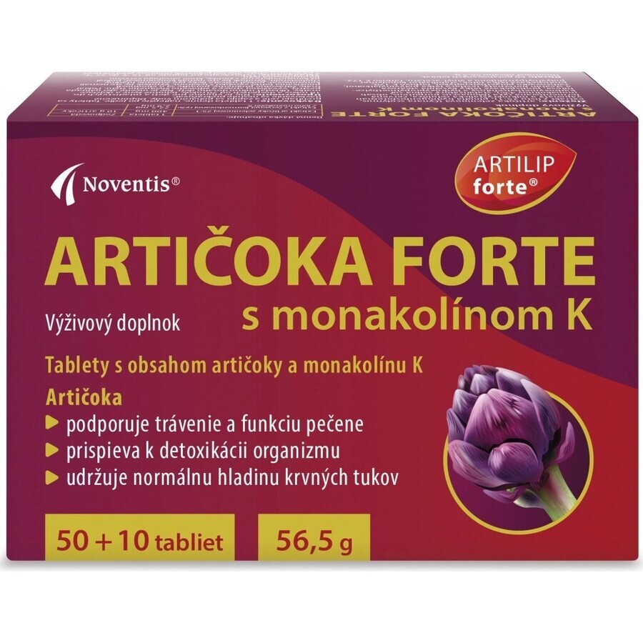 ARTIČOKA FORTE cu monacolin K 1×60 tbl, supliment alimentar