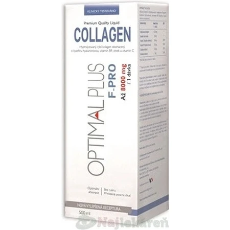 OPTIMAL PLUS F - PRO COLLAGEN 1×500 ml, flüssiges Kollagen