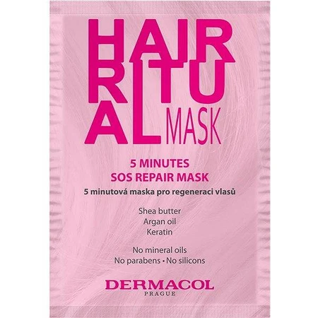 Dermacol HAIR RITUAL 5-minuten regenererend haarmasker 1×15 ml