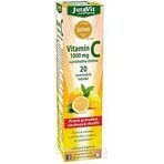 JutaVit Vitamine C 1000 mg 1×20 stuks, bruistabletten met citroensmaak JutaVit Vitamine C 1000 mg 1×20 stuks, bruistabletten met citroensmaak