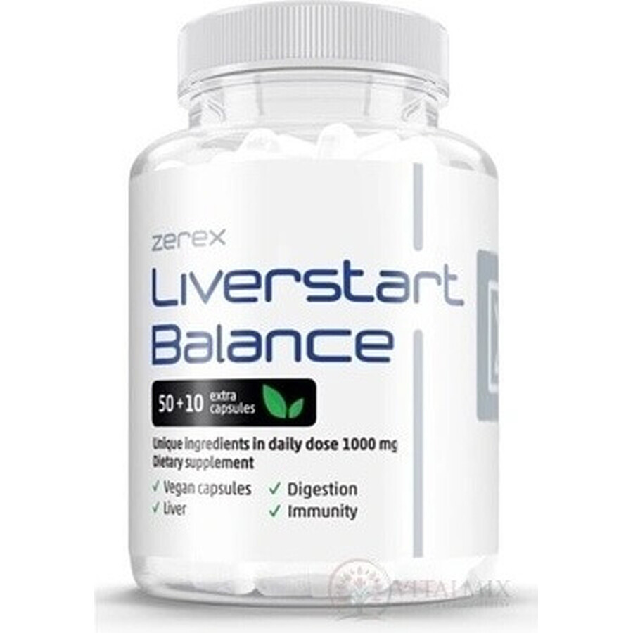 Zerex Liverstart Balance 1×60 cps, dietary supplement