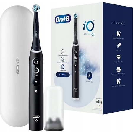 Oral B Oral B iO Series 6 Zwart 1×1 elektrische tandenborstel, elektrische tandenborstel