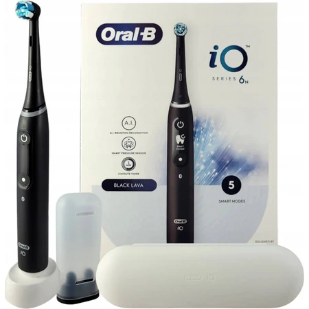 Oral B Oral B iO Series 6 Zwart 1×1 elektrische tandenborstel, elektrische tandenborstel