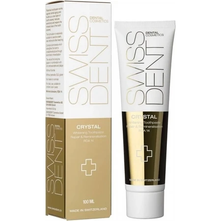 SWISSDENT CRYSTAL 1×100 ml crema dental regeneradora