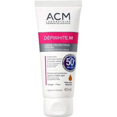 ACM DÉPIWHITE.M getinte SPF 50+ 1×40 ml 1×40 ml, beschermende crème