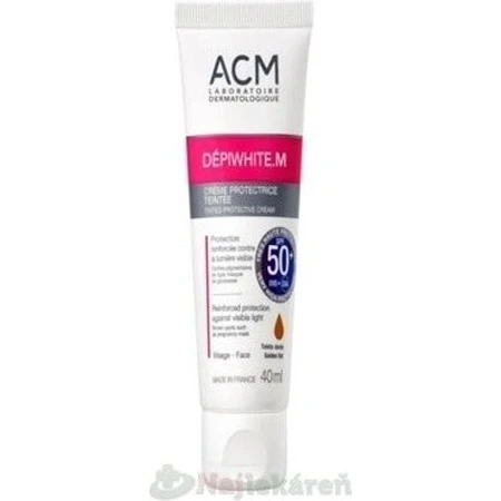 ACM DÉPIWHITE.M getinte SPF 50+ 1×40 ml 1×40 ml, beschermende crème