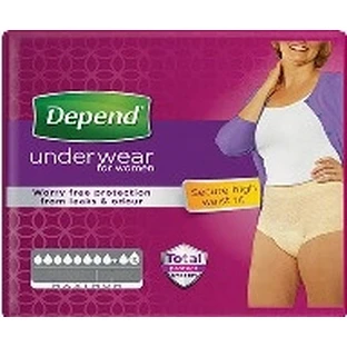 DEPEND MAXIMUM S/M voor dames 1×10 stuks, stretch slip, heupomvang 75-105 cm