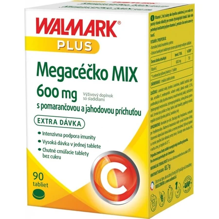 WALMARK Megacečko 600 mg naranja 1×90 tbl, complemento alimenticio