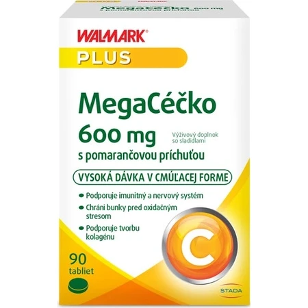 WALMARK Megacečko 600 mg naranja 1×90 tbl, complemento alimenticio