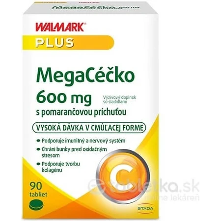 WALMARK Megacečko 600 mg naranja 1×90 tbl, complemento alimenticio