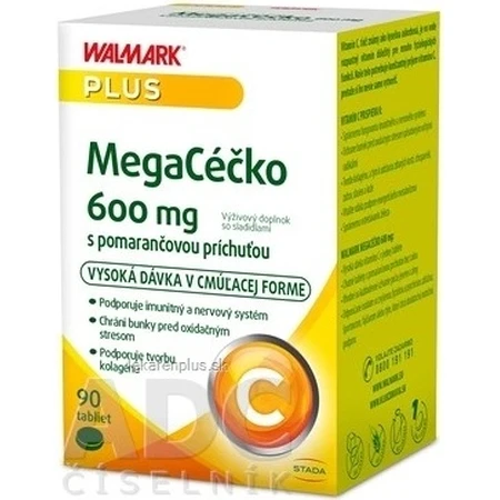WALMARK Megacečko 600 mg naranja 1×90 tbl, complemento alimenticio