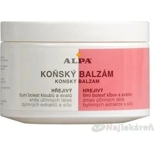 ALPA CABALLO BÁLSAMO PARA CABALLOS Calentamiento 1×250 ml, masaje