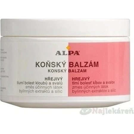 ALPA CABALLO BÁLSAMO PARA CABALLOS Calentamiento 1×250 ml, masaje