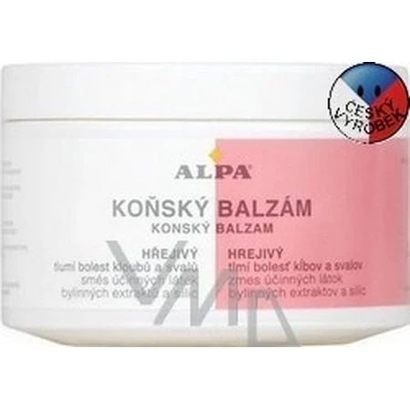 ALPA CABALLO BÁLSAMO PARA CABALLOS Calentamiento 1×250 ml, masaje