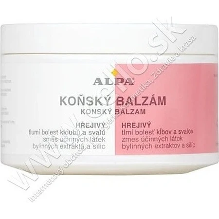 ALPA CABALLO BÁLSAMO PARA CABALLOS Calentamiento 1×250 ml, masaje