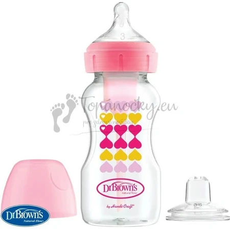 DR.BROWNS FLASA 2V1RUZOVA CON NAUSTAK 1×1 ud, frasco 250 ml