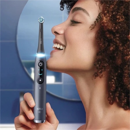 Oral B EK iO Series 9 Black onyx + porte-brosse à dents + étui de voyage 1×1 set, brosse à dents électronique