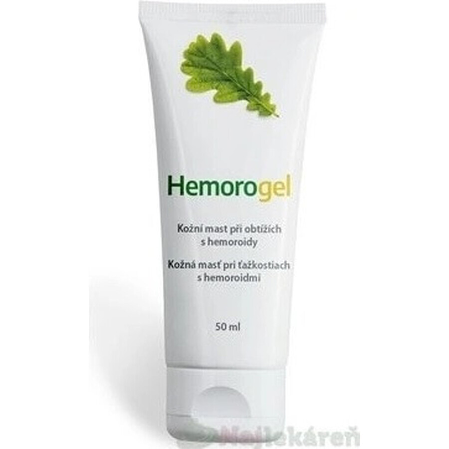 Hemorogel pommade cutanée pour hémorroïdes 1×50 ml, pommade