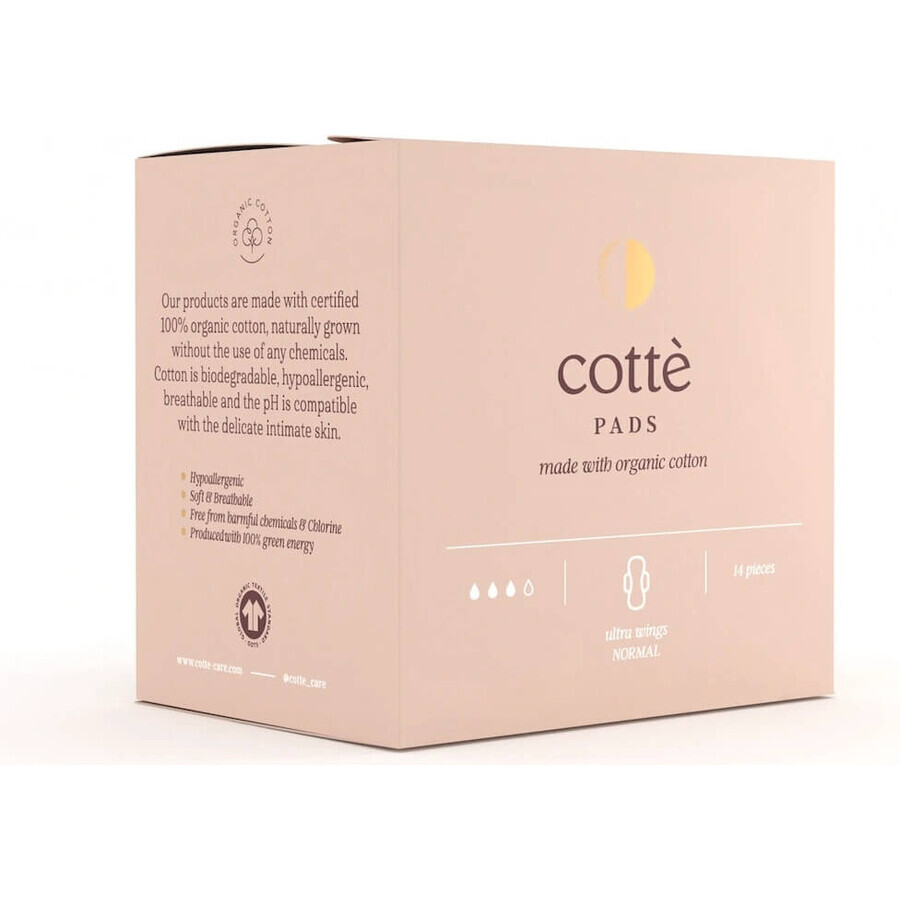 Cotté Fem Ultra Wings Normal 1×14 Stück, dünne Pads