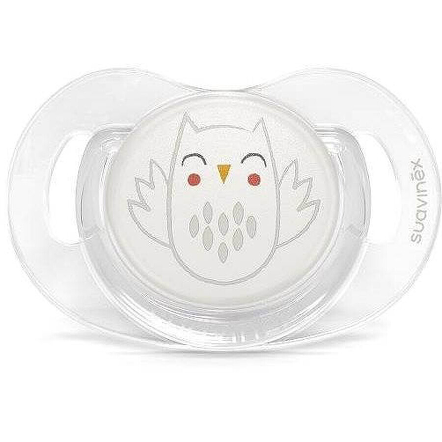 SUAVINEX | Suzetă SX PRO BONHOMIE anatomică +18 m SOW - alb 1×1 buc, suzetă