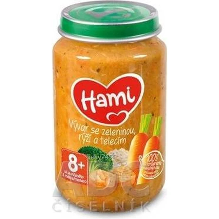 HAMI Vorspeise Bouillon mit Gemüse, Reis und Kalbfleisch 1×200 g, Fleisch-Gemüse-Vorspeise