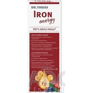 Dr Theiss IJzer-energie 1×250 ml, voedingssupplement