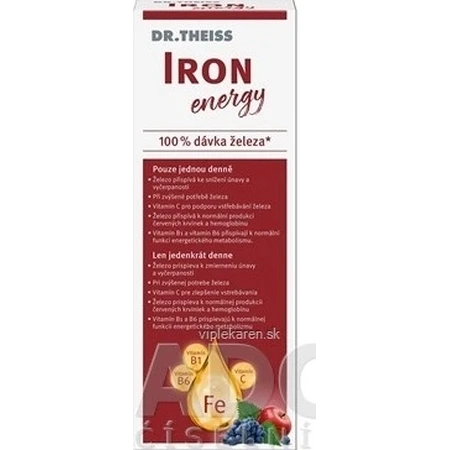 Dr Theiss IJzer-energie 1×250 ml, voedingssupplement