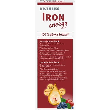 Dr Theiss IJzer-energie 1×250 ml, voedingssupplement