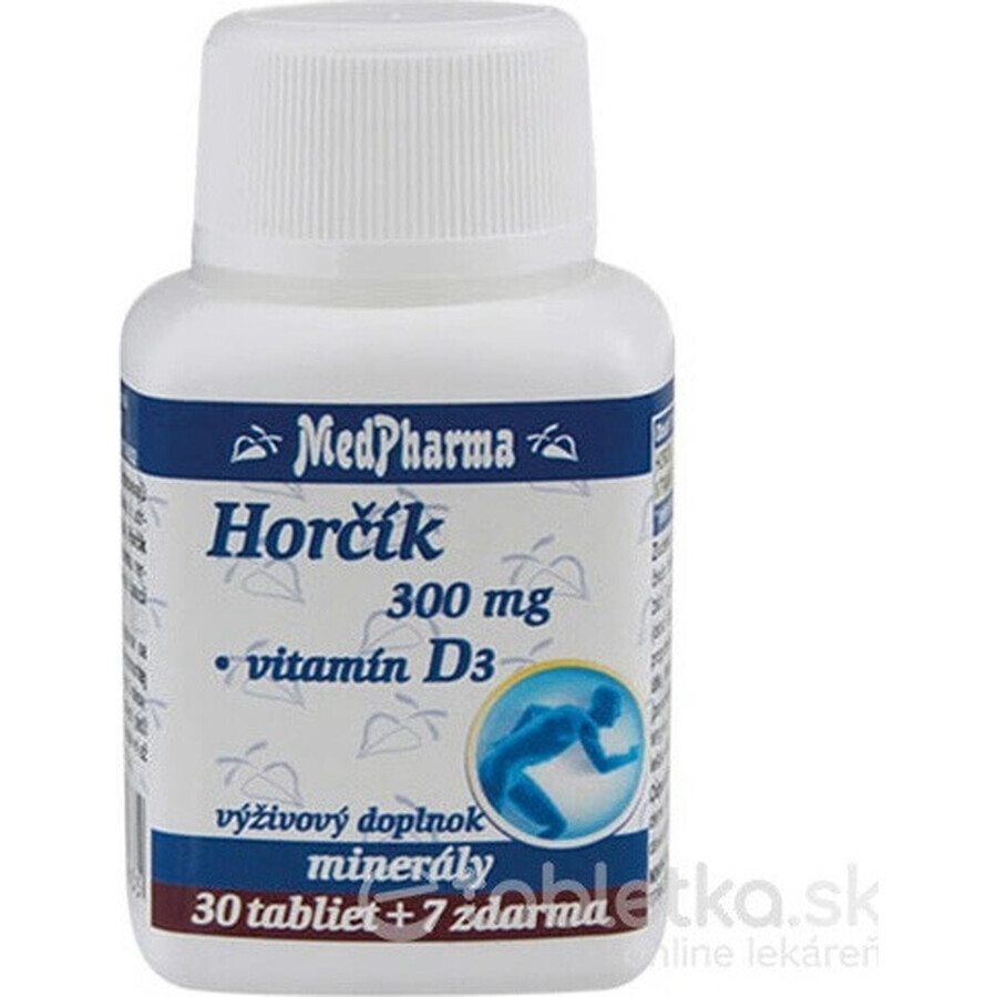 MedPharma HORCHIK 300MG+VIT. D 1×37 tbl, complément alimentaire