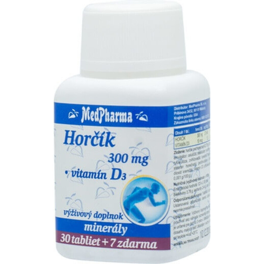 MedPharma HORCHIK 300MG+VIT. D 1×37 tbl, complément alimentaire