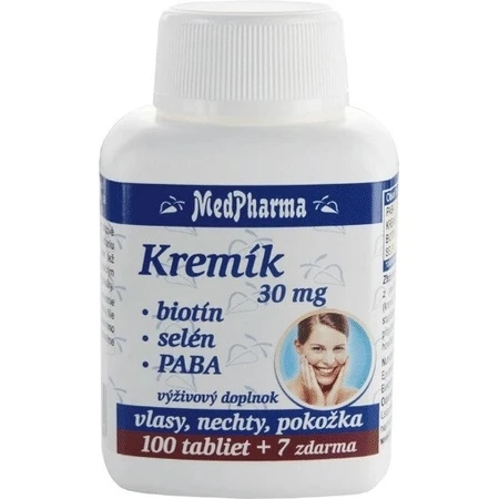 MedPharma KREMIK 30mg+Biotin+Selenium+PABA 1×107 tbl