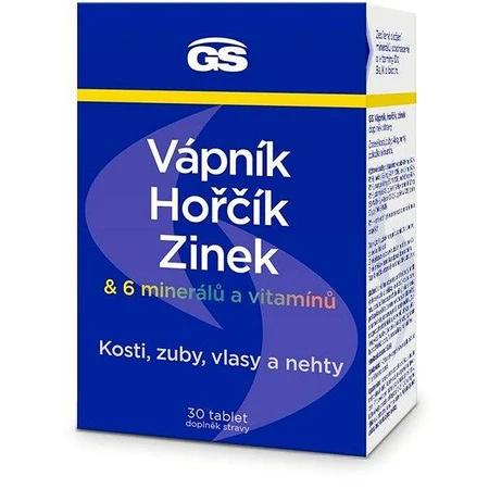 GS Calcium, Magnesium, Zink, 30 tbl 1×30 tbl 1×30 tbl, voedingssupplement