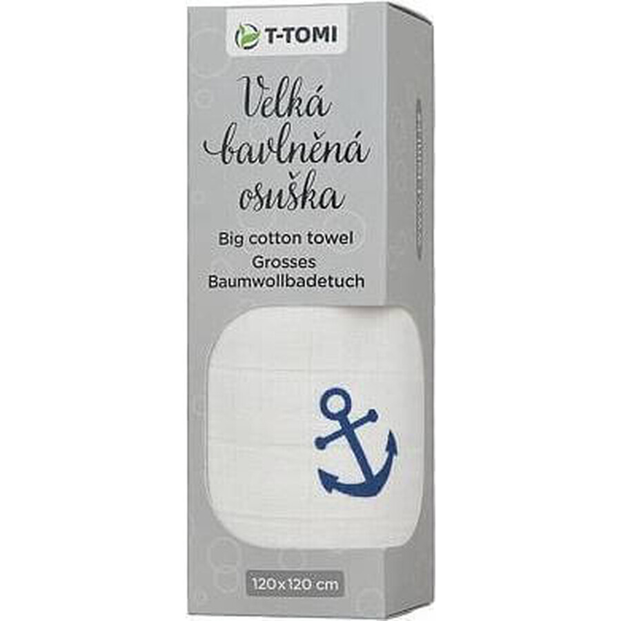 T-Tomi TETRA 1×1 stuks T-Tomi TETRA grote katoenen ankers, katoenen badhanddoek