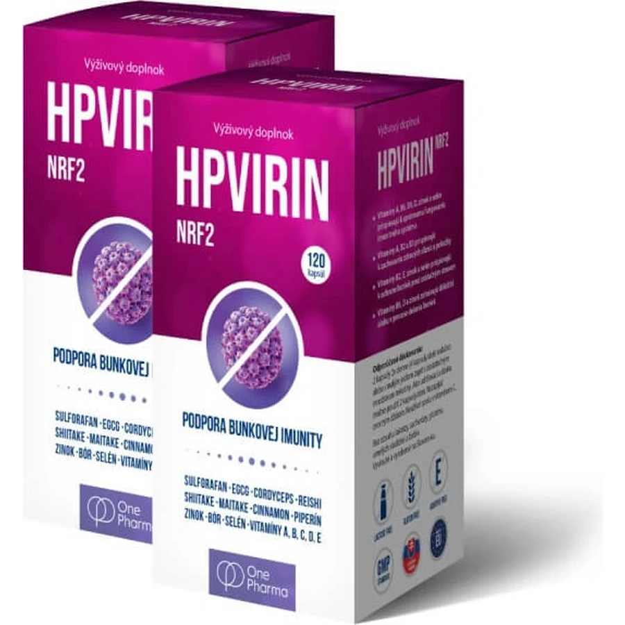 ONE PHARMA HPVIRIN 120CPS 1×120 cps, food supplement