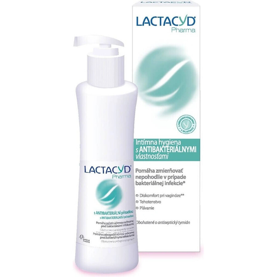 LACTACYD Pharma ANTIBACTERIAL 1×250 ml, igienă intimă