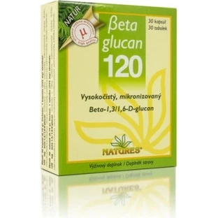 NATURES Betaglucan 120+ 1×30 cps, voedingssupplement