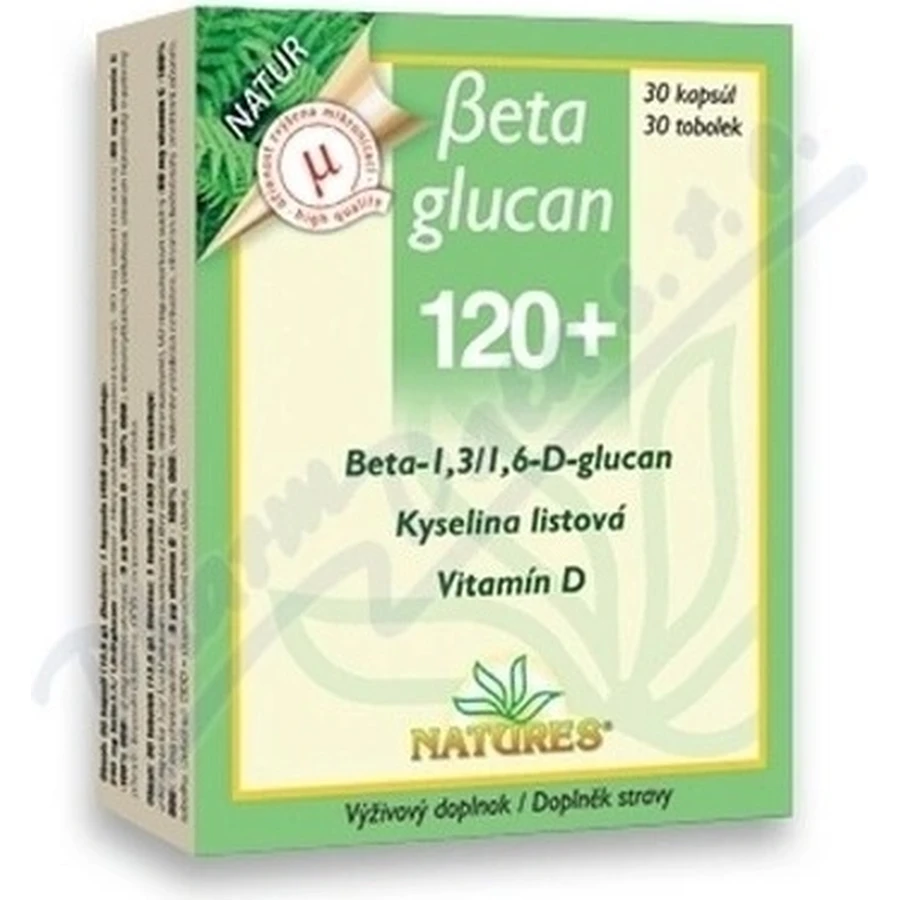 NATURES Betaglucan 120+ 1×30 cps, voedingssupplement