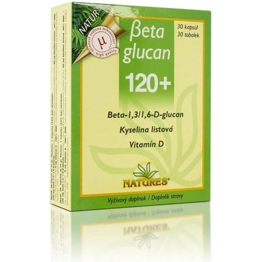 NATURES Betaglucan 120+ 1×30 cps, voedingssupplement