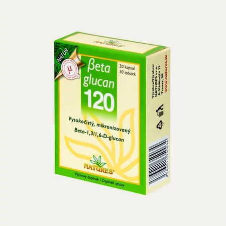 NATURES Betaglucan 120+ 1×30 cps, voedingssupplement
