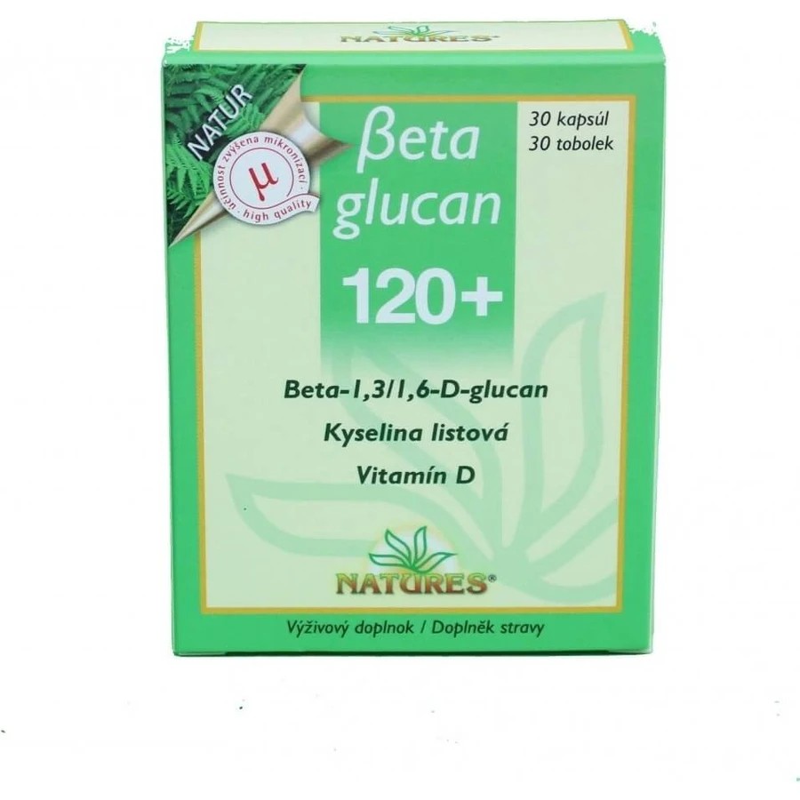 NATURES Betaglucan 120+ 1×30 cps, voedingssupplement