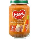 Hami Verduras con carne de cerdo estofada 1×200 g a partir del final del octavo mes