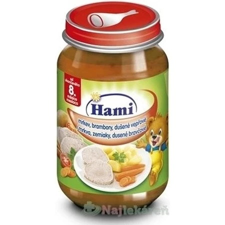 Hami-Gemüse mit geschmortem Schweinefleisch 1×200 g vom Ende des achten Monats