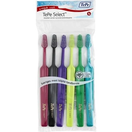 Tandenborstel TePe Select X-soft 1×6 stuks, 4+2 gratis