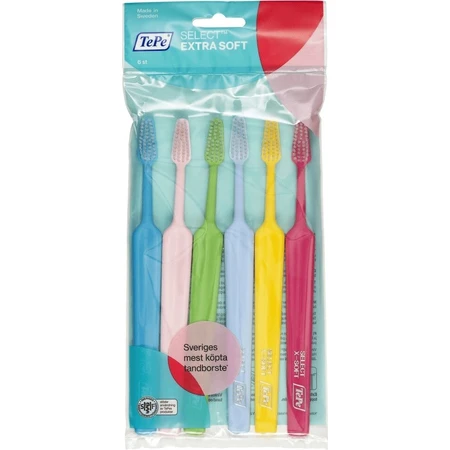 Tandenborstel TePe Select X-soft 1×6 stuks, 4+2 gratis