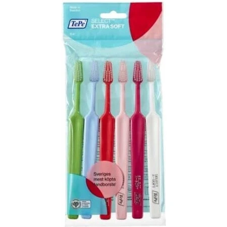 Tandenborstel TePe Select X-soft 1×6 stuks, 4+2 gratis